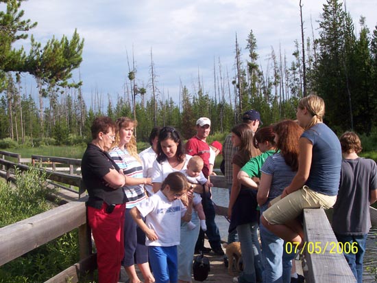 2006 family reunion in Yellowstone National Park